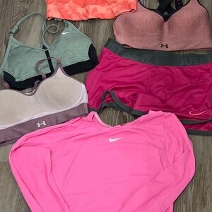 Women sport clothes lot Nike under Armour